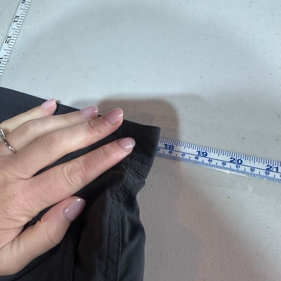 LL Bean Comfort Cycling Capris Pants‎ Removable Shorts Size Medium Black Hiking - Picture 7 of 16